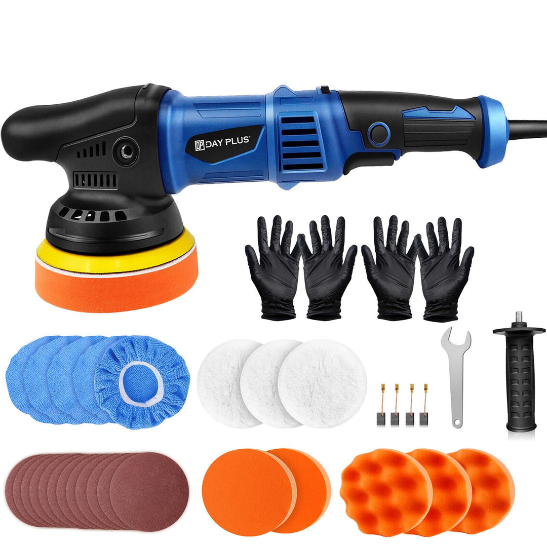 920W Auto Poliermaschine Exzenterpolierer , 6 Variable Geschwindigkeit, mit 127mm Polierschwamm, zum
