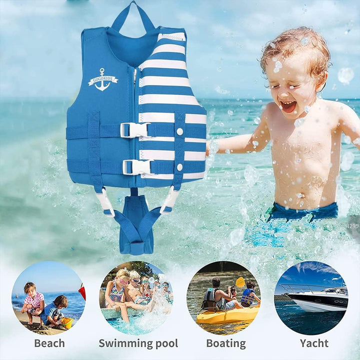 Kinder Schwimmweste Neopren Weste Schwimmjacke Kleinkinder Jungen Mädchen Bademode Schwimmen Jacke S
