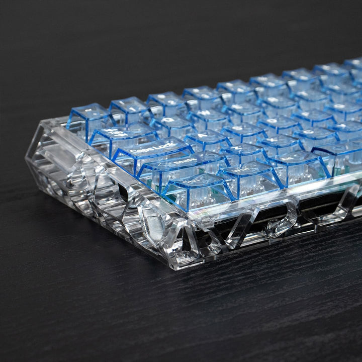 Sumgsn Mechanische Tastatur Gehäuse Transparentes Tastaturgehäuse Kompatibel mit Wooting60/HM66/Mad6