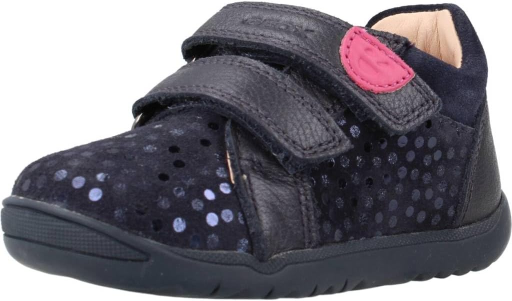 Geox B Macchia Girl A Baby - Mädchen Sneaker 18 EU Dk Navy, 18 EU Dk Navy