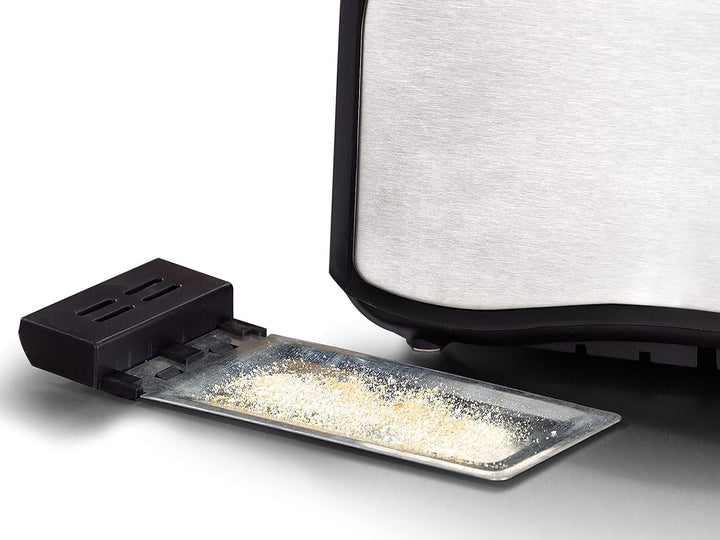 Tristar BR-1022 Edelstahl Toaster - 6 einstellbare Bräunungsstufen mit Brötchenaufsatz - herausnehmb