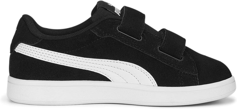 PUMA Unisex Smash 3.0 Sd V Ps Sneaker 30 EU Puma Schwarz Puma Weiss, 30 EU Puma Schwarz Puma Weiss