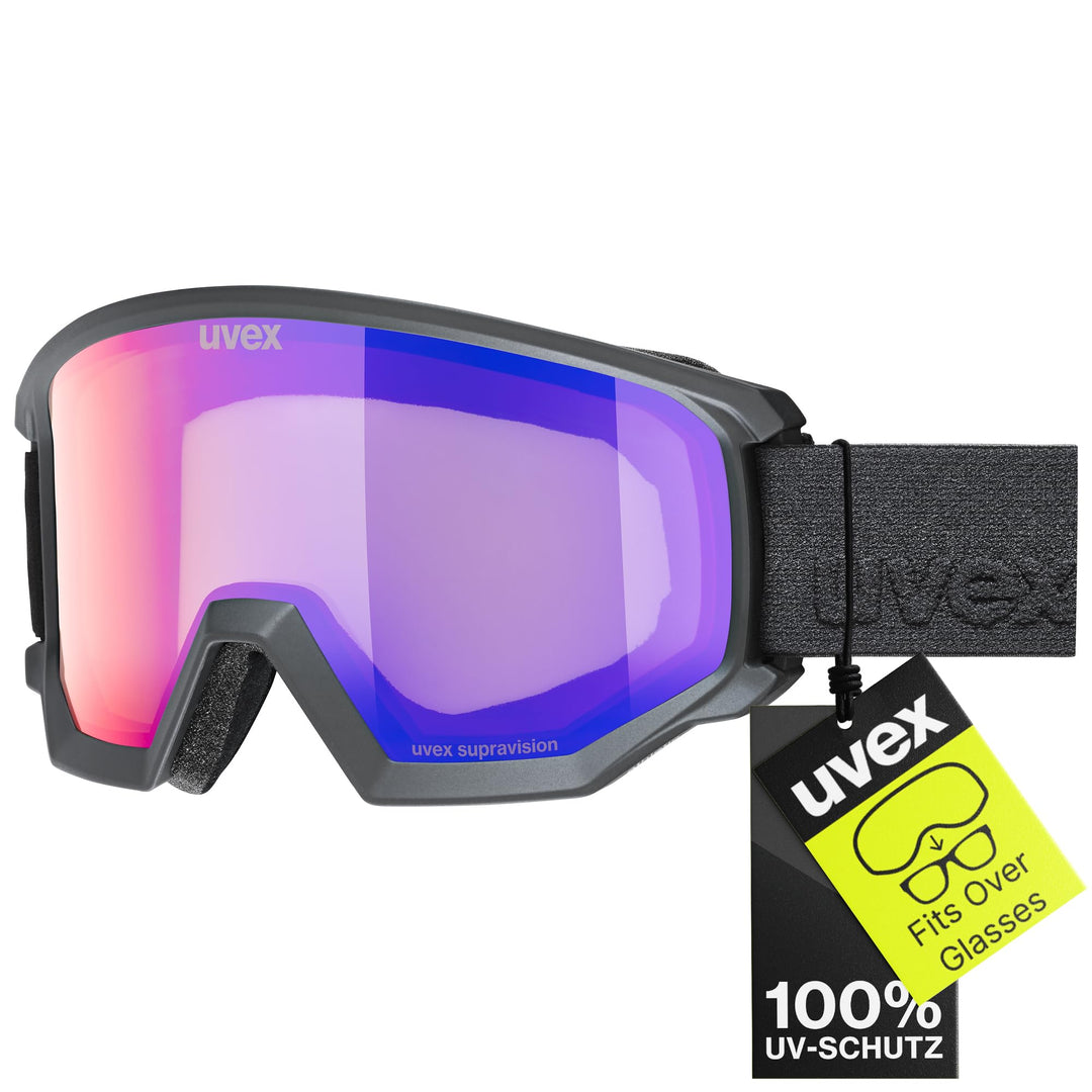 uvex Unisex Athletic Fm Skibrille Einheitsgrösse black matt, Einheitsgröße black matt