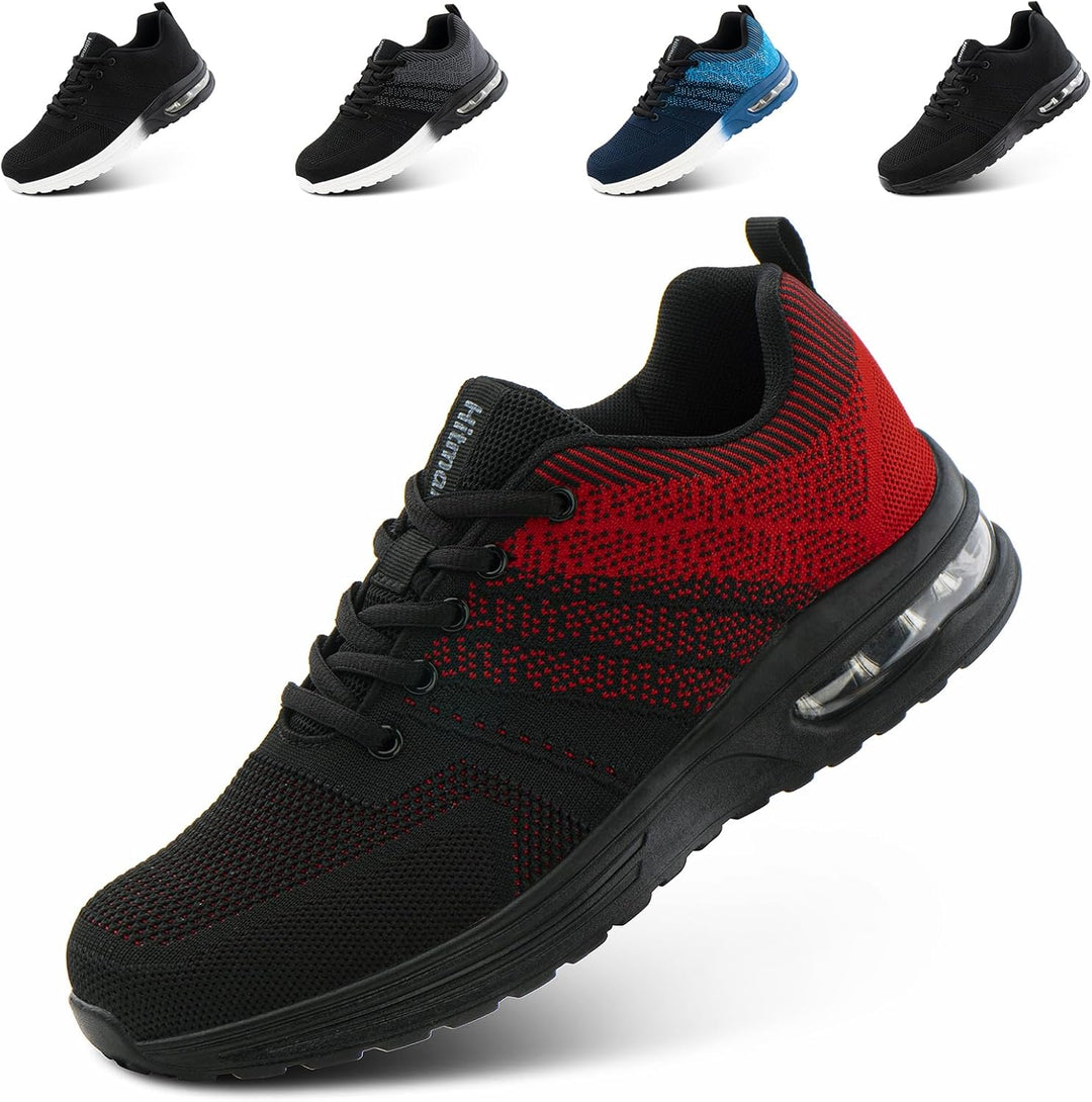 Hitmars Sportschuhe Herren Damen mit Luftkissen Gr.36-48 36 EU 1 Rot, 36 EU 1 Rot