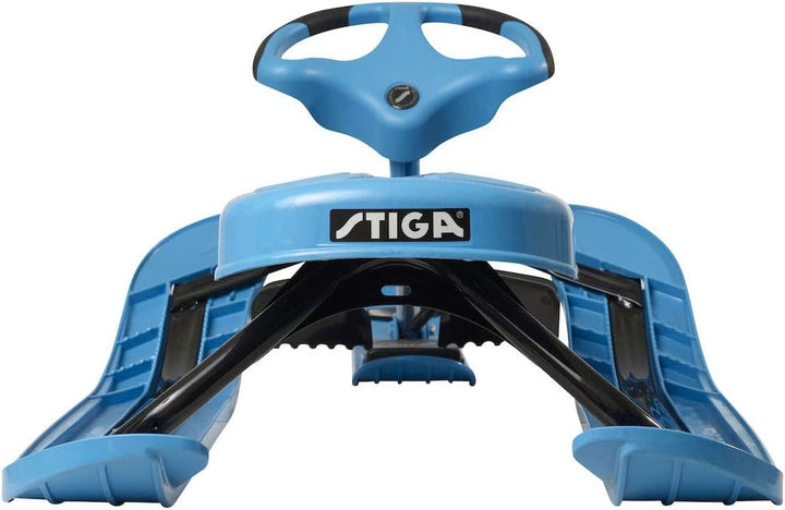 Stiga Schlitten Snowracer Rennrodel Curve Lenkschlitten für Kinder ab 7 Jahre Blau, Blau