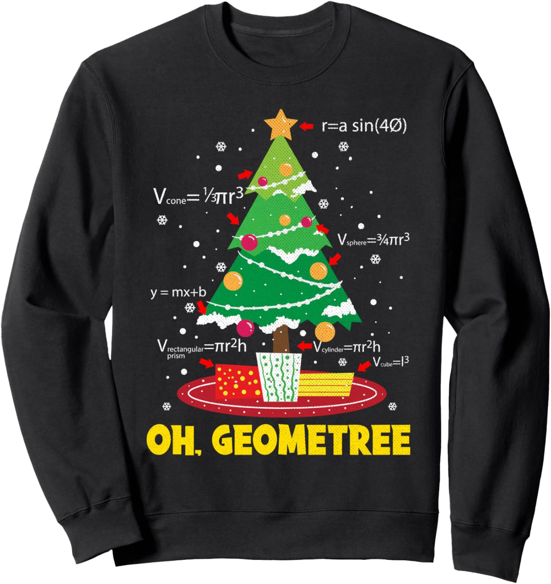 Oh Geometree Christmas Holiday Tops für Frauen Sweatshirt