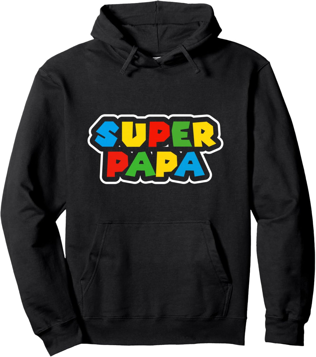 Super Papa Geburtstagsgeschenk Vater Geschenk Bester Papa Pullover Hoodie