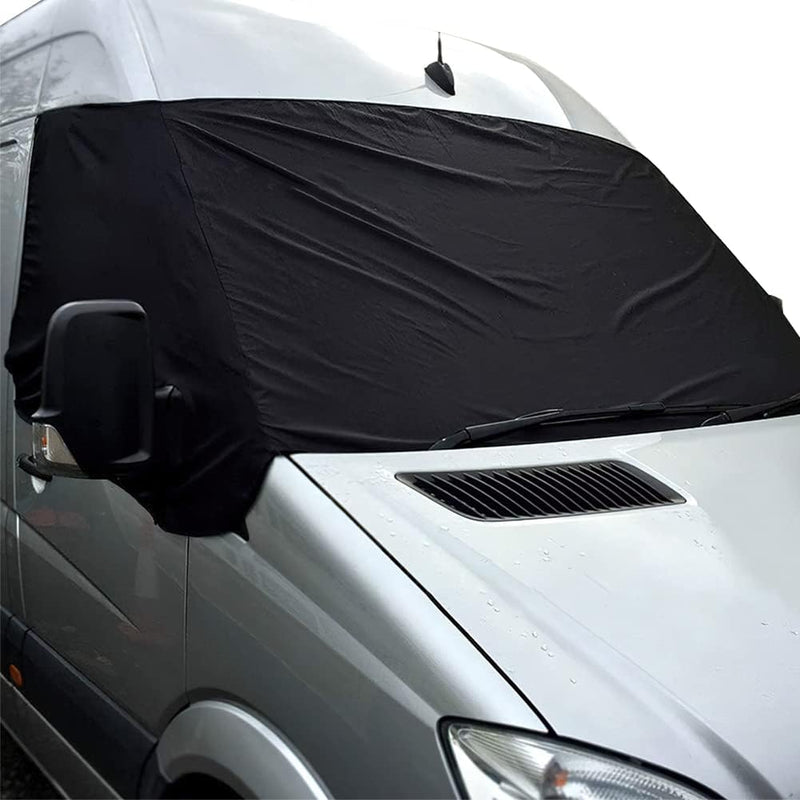 Auto Windschutzscheiben Abdeckung, Faltbar 600D Wasserdicht Wetterfest Frontscheibe Wrap Cover Front