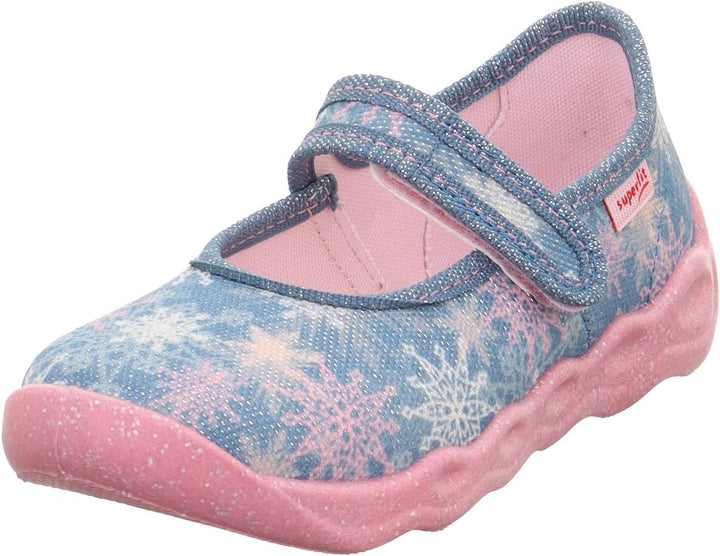 Superfit Mädchen Bubble 1-006271 Hausschuhe 23 EU Blau Mehrfarbig 8010, 23 EU Blau Mehrfarbig 8010