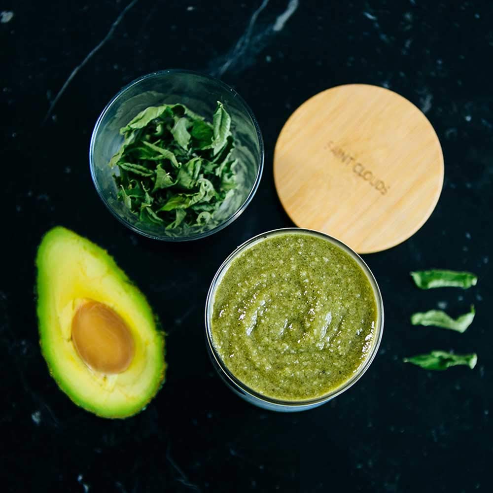CLEAR SPIRIT SCRUB Körperpeeling Minze & Avocadoöl|Erfrischend und klärend mit anti-oxidativer Wirku