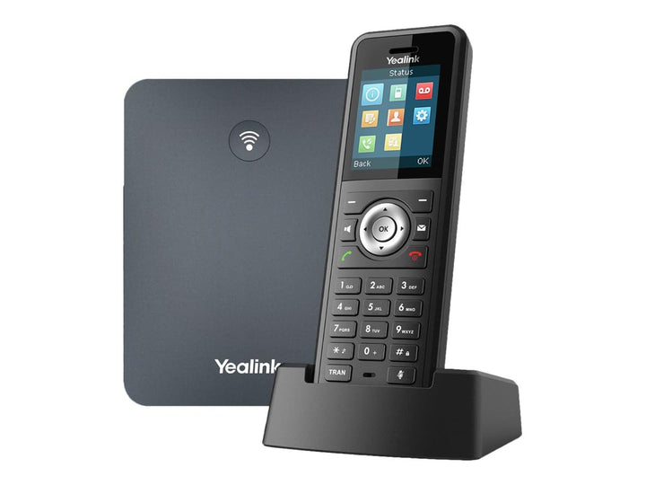 Yealink W79P DECT IP Telefon System (W70B Basis + W59R Handset) Schwarz W79P (Basis W70B und W59R Mo