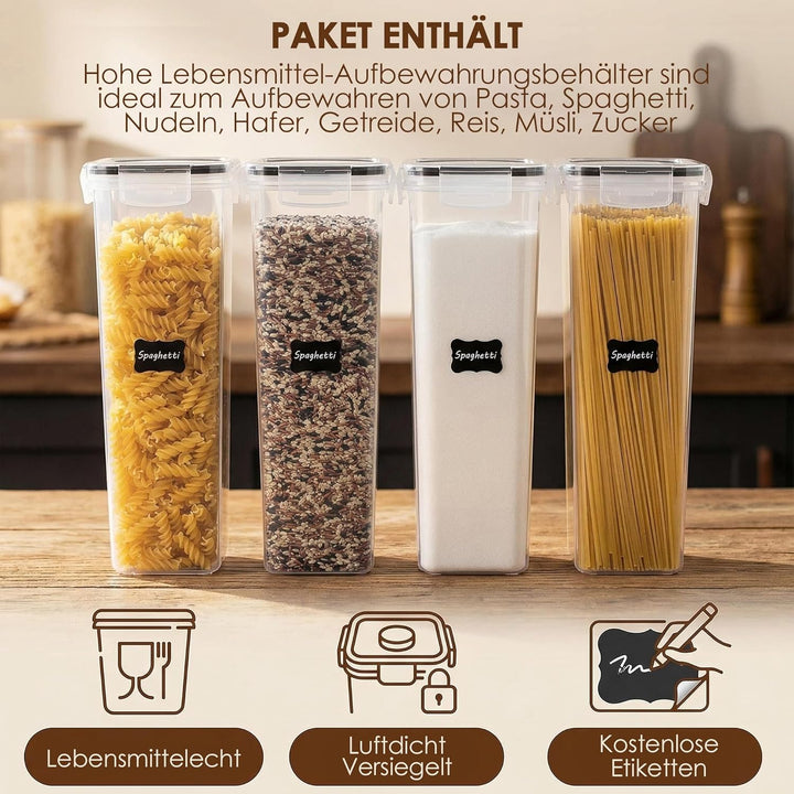 Vtopmart 2.8L Vorratsdosen Set, Müsli Schüttdose & Frischhaltedosen, BPA frei Kunststoff luftdicht,T