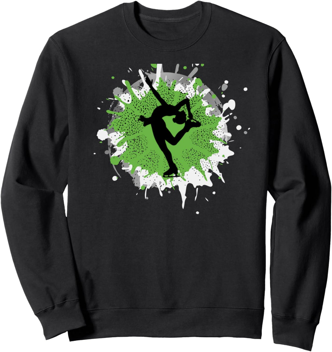 Damen Eiskunstlaufschuh tanzend elegant hübsch Sweatshirt