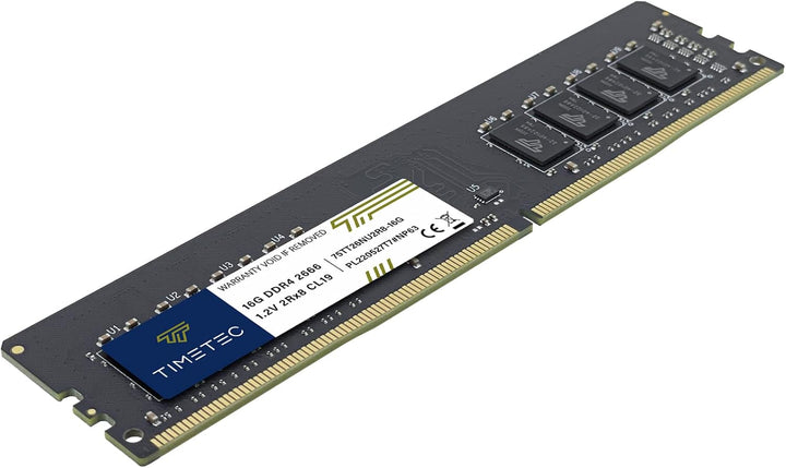 Timetec 16GB DDR4 2666MHz PC4-21300 Non-ECC Unbuffered 1.2V CL19 2Rx8 Dual Rank 288 Pin UDIMM Deskto