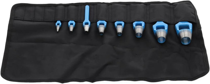 GEDORE Henkellocheisen-Satz, Set 8-teilig, Ø 3 - 25 mm, Gummi Leder Dichtungen Stoff, rund, Stanzeis