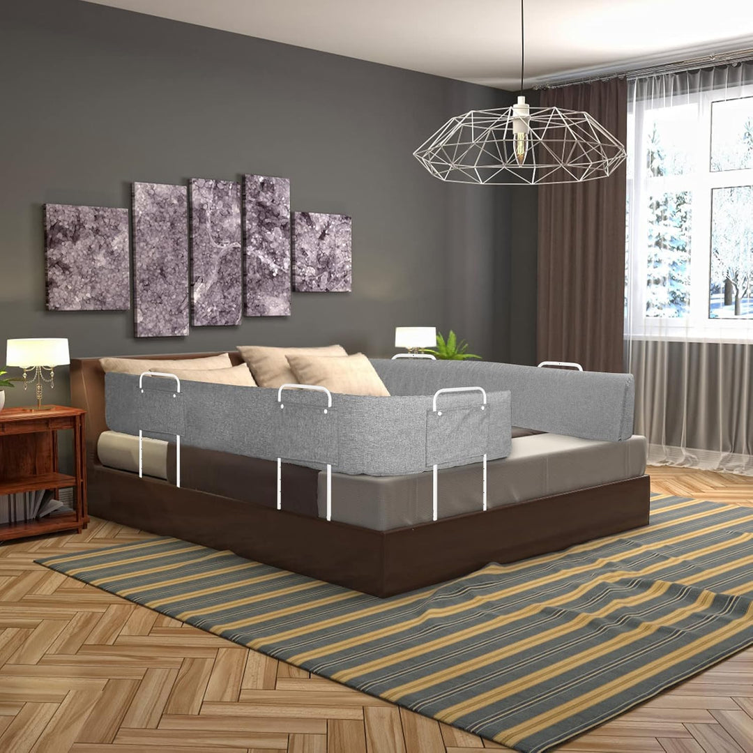 Froadp Rausfallschutz Bett Bettgitter für Kleinkinder Höhenverstellbar Bettkantenschutz mit Reissver