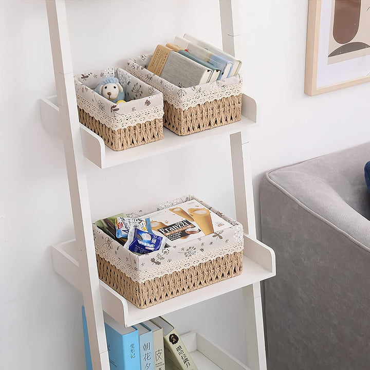 Aufbewahrungskorb Korb Geflochten, Körbe Aufbewahrung Bad Wickeltisch Organizer Flechtkorb 3er-Set,