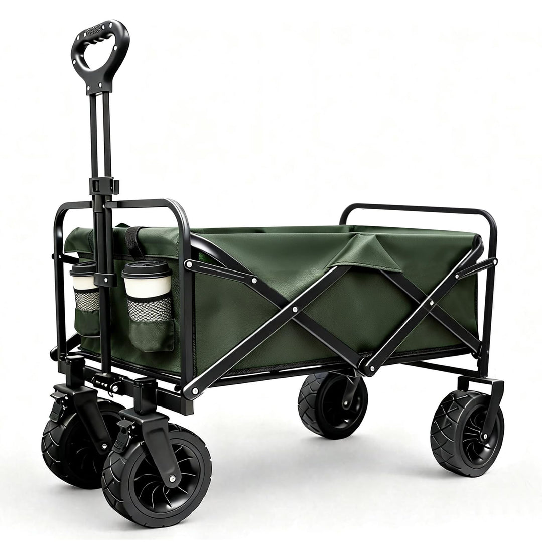 Sanycasa Bollerwagen faltbar 200L 200KG Tragkraft Gelände Strand geeingenet Bollerwagen mit Bremsen