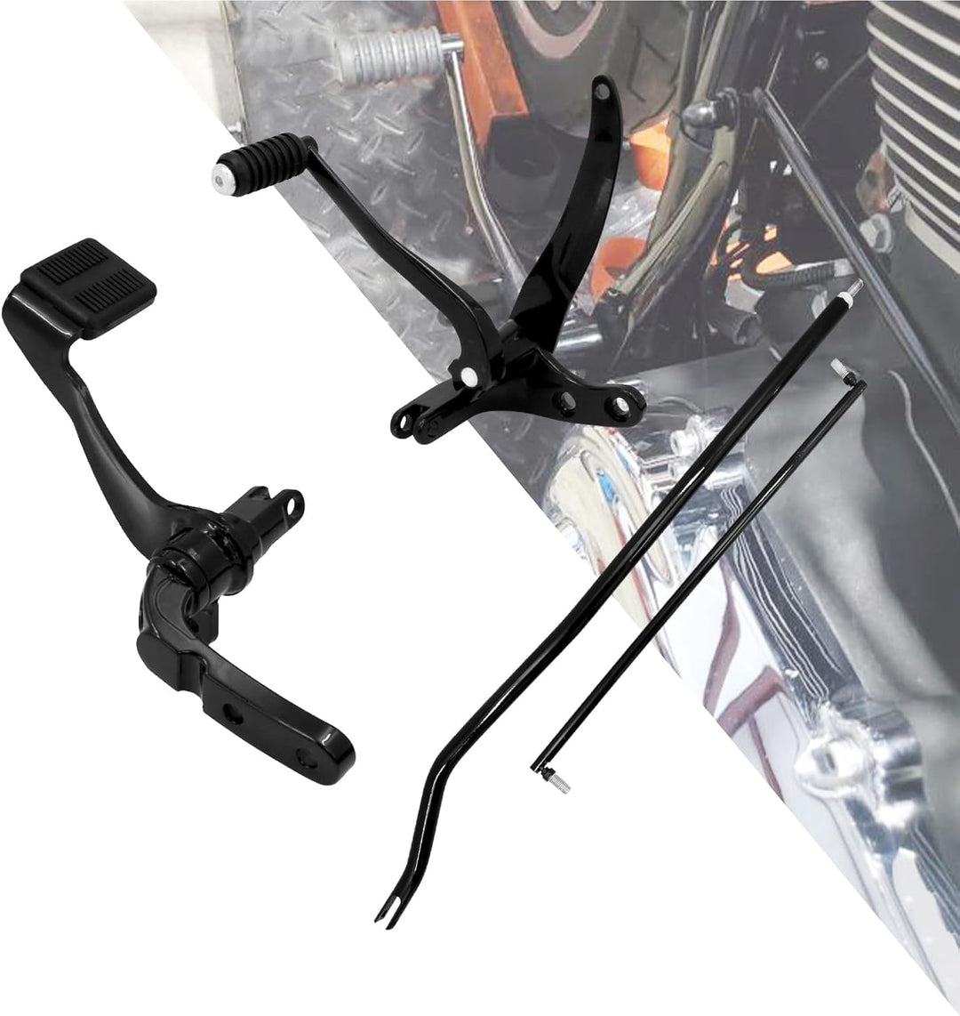 HDBUBALUS Motorrad Vorwärts Steuerungen Pegs Hebel Verbindungen Kit Set Fit für Harley Dyna Low Ride
