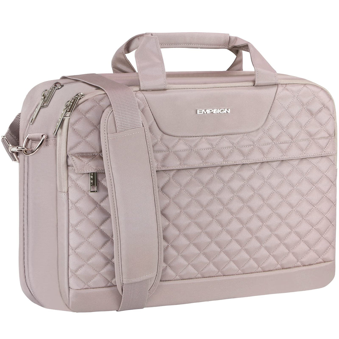 EMPSIGN Laptop Tasche 17 Zoll Laptoptasche Damen, Wasserdicht Erweiterbare Bussiness Aktentasche Not