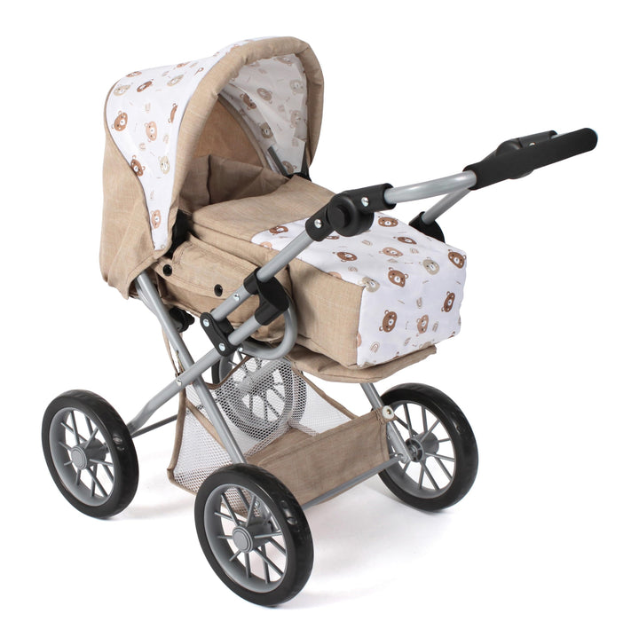 Bayer Chic 2000 - Puppenwagen Leni, 2in1 Kombipuppenwagen mit herausnehmbarer Tragetasche, Kinderwag