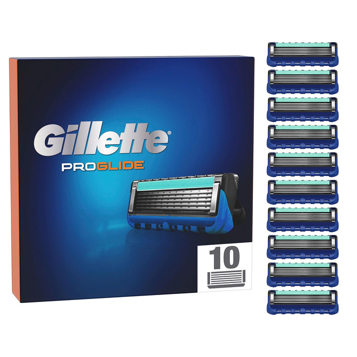 Gillette ProGlide Rasierklingen, 10 Ersatzklingen für Nassrasierer Herren mit 5-fach Klinge, 10 Stüc