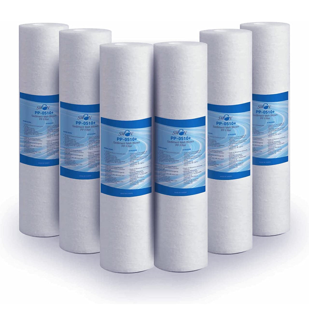 Sedimentfilter 10 Zoll 5 Mikron Ultrafiltration Schwan. Beseitigt Sand, Schlamm und Rostpartikel und