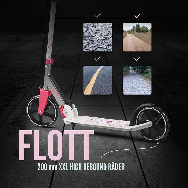 Apollo XXL Wheel Scooter - Phantom Pro Cityroller | Klappbarer City Roller für Kinder | Höhenverstel