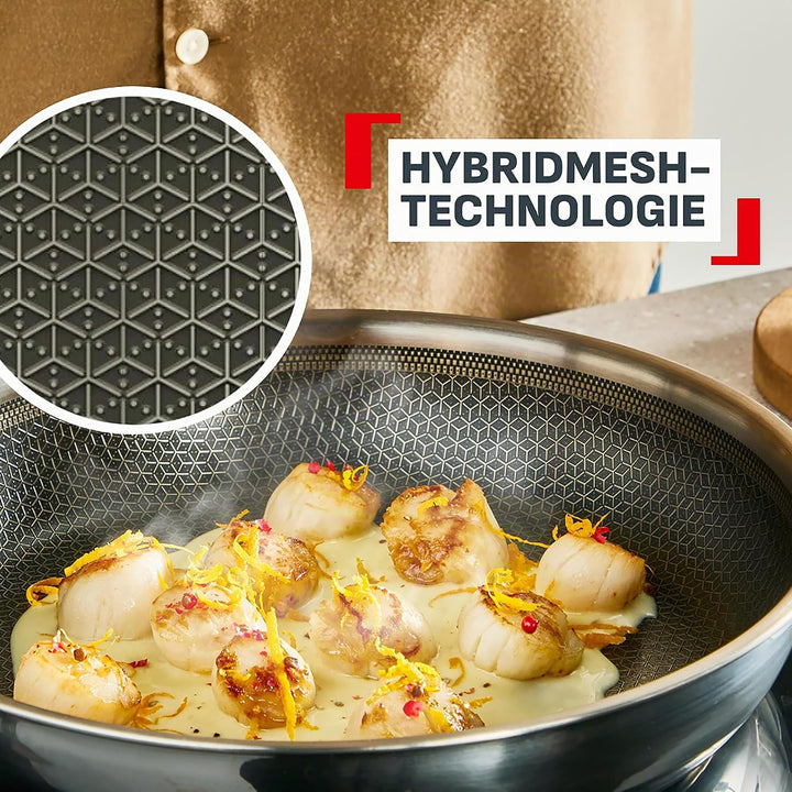 Tefal Master Mesh Keramik-Bratpfanne, 28 cm, HybridMesh-Technologie, kratzfeste Oberfläche, ultimati