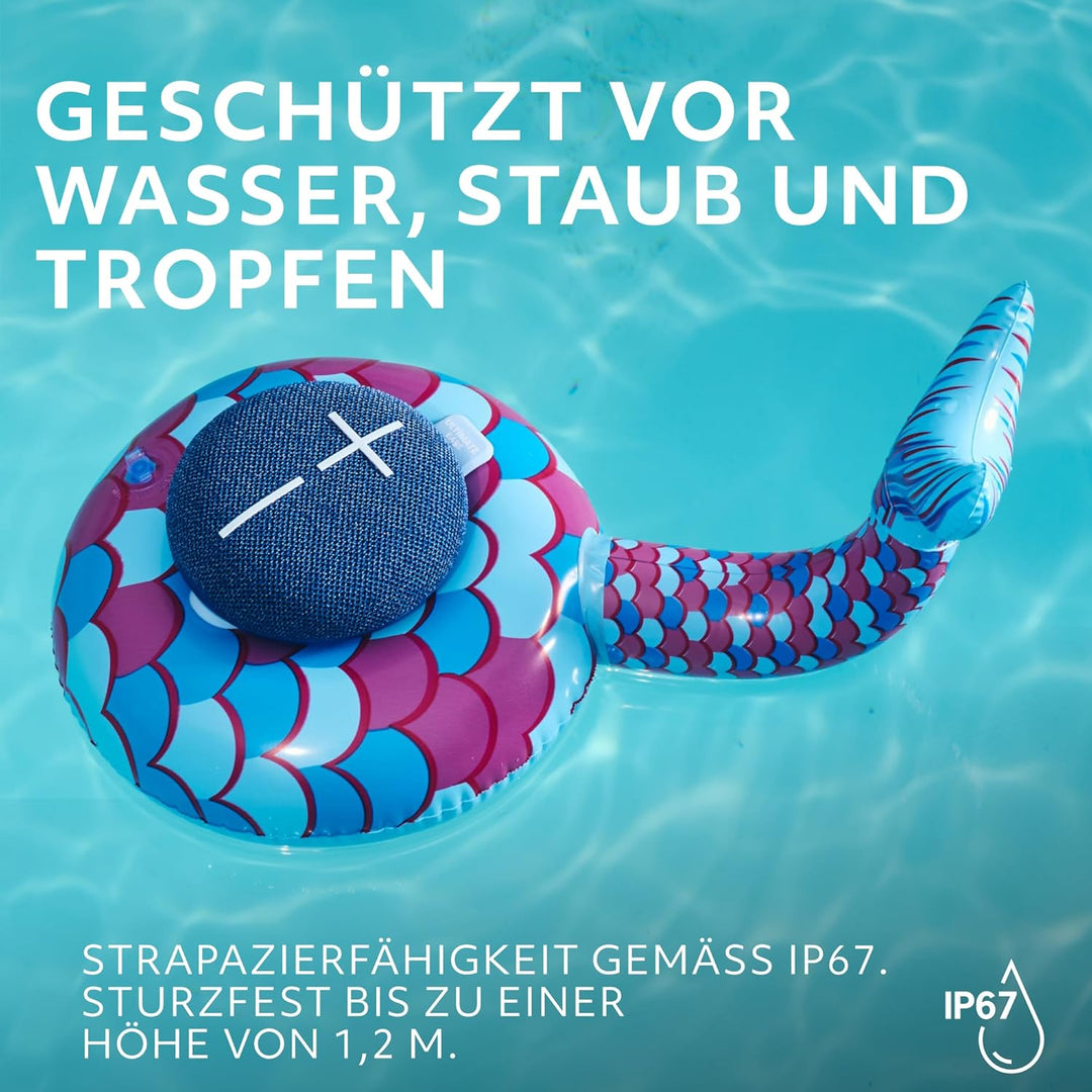 ULTIMATE EARS MINIROLL Ultraportabler wasserdichter Bluetooth-Lautsprecher, starker Bass, staubdicht