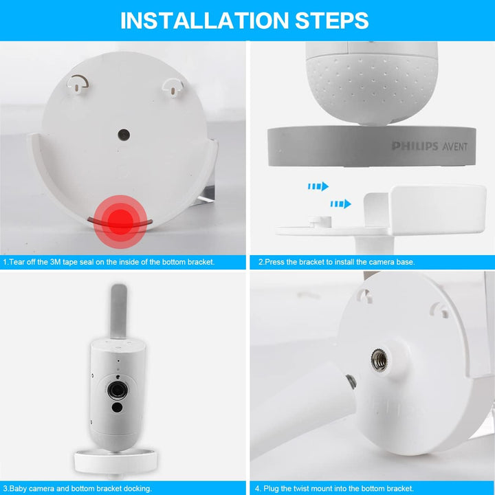 Monitor Halterung für Philips Avent Babyphone SCD923/26, Flexible Multifunktionsständer Holder für P