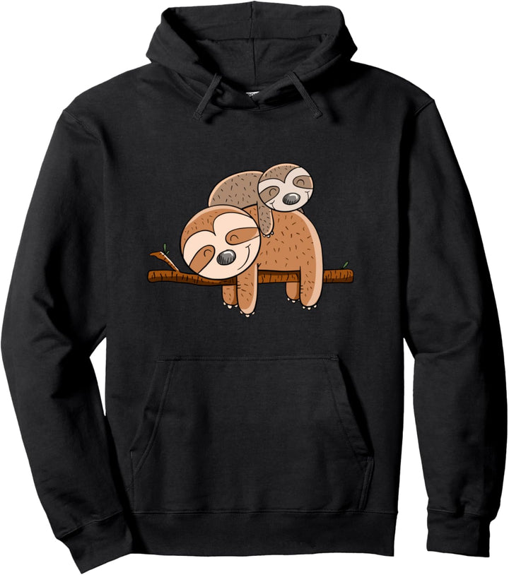 Faule Faultiere I Sloth Faultier Design I Faul Fun Geschenk Pullover Hoodie