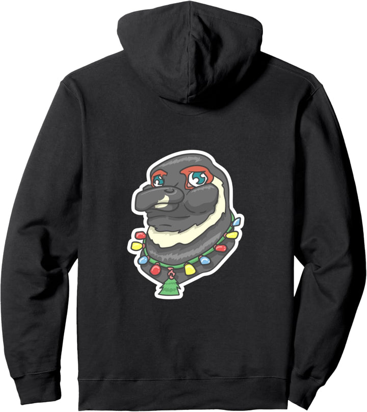 Afrikanischer Weihnachtspinguin Pullover Hoodie