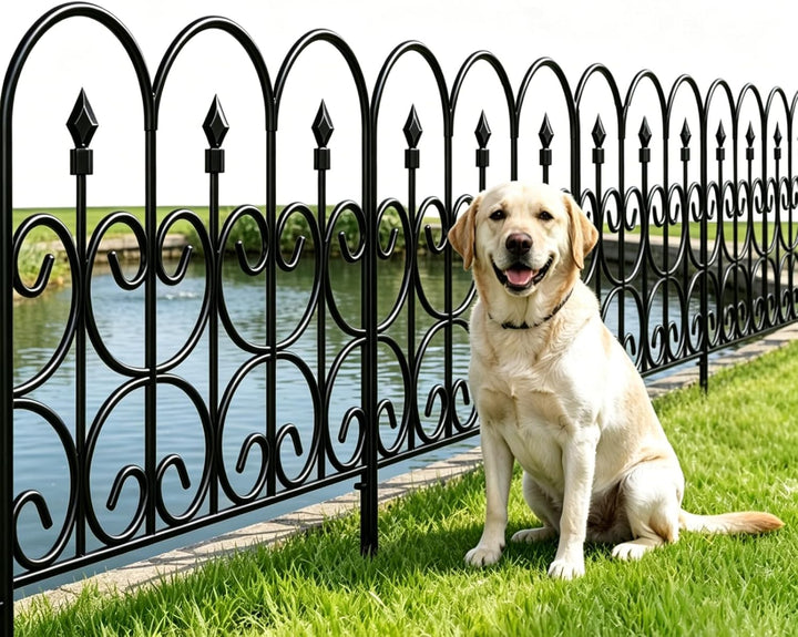 Amagabeli Garden Home 81CM X 61CM X 5 Stück Gartenzaun Metall Zaunelementen Gartenzäune Dekorative Z