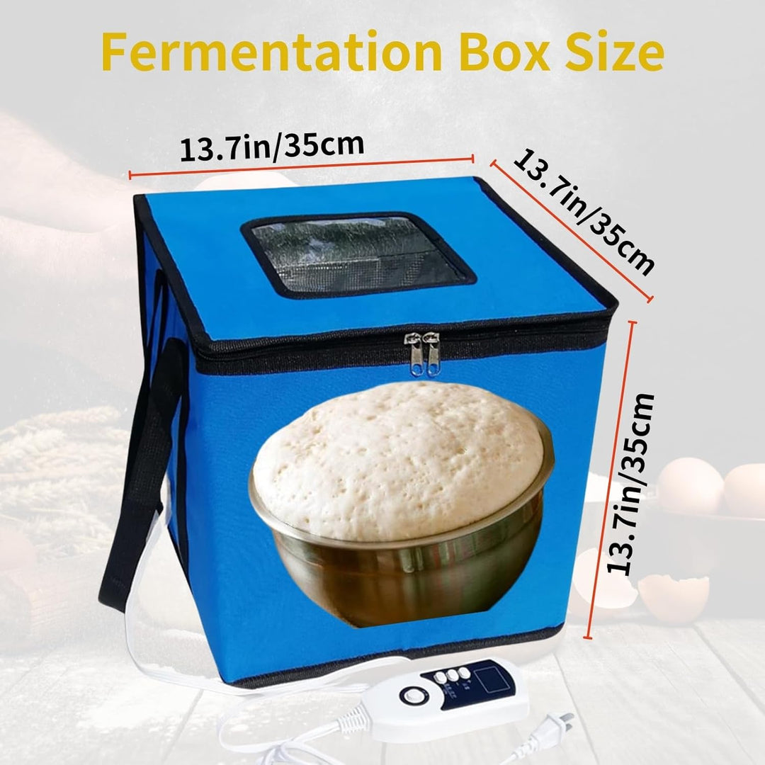 Cloud Fire Faltbare Teiggärbox, Temperatureinstellung Gärbox mit Deckel,Abnehmbarer Multifunktions -