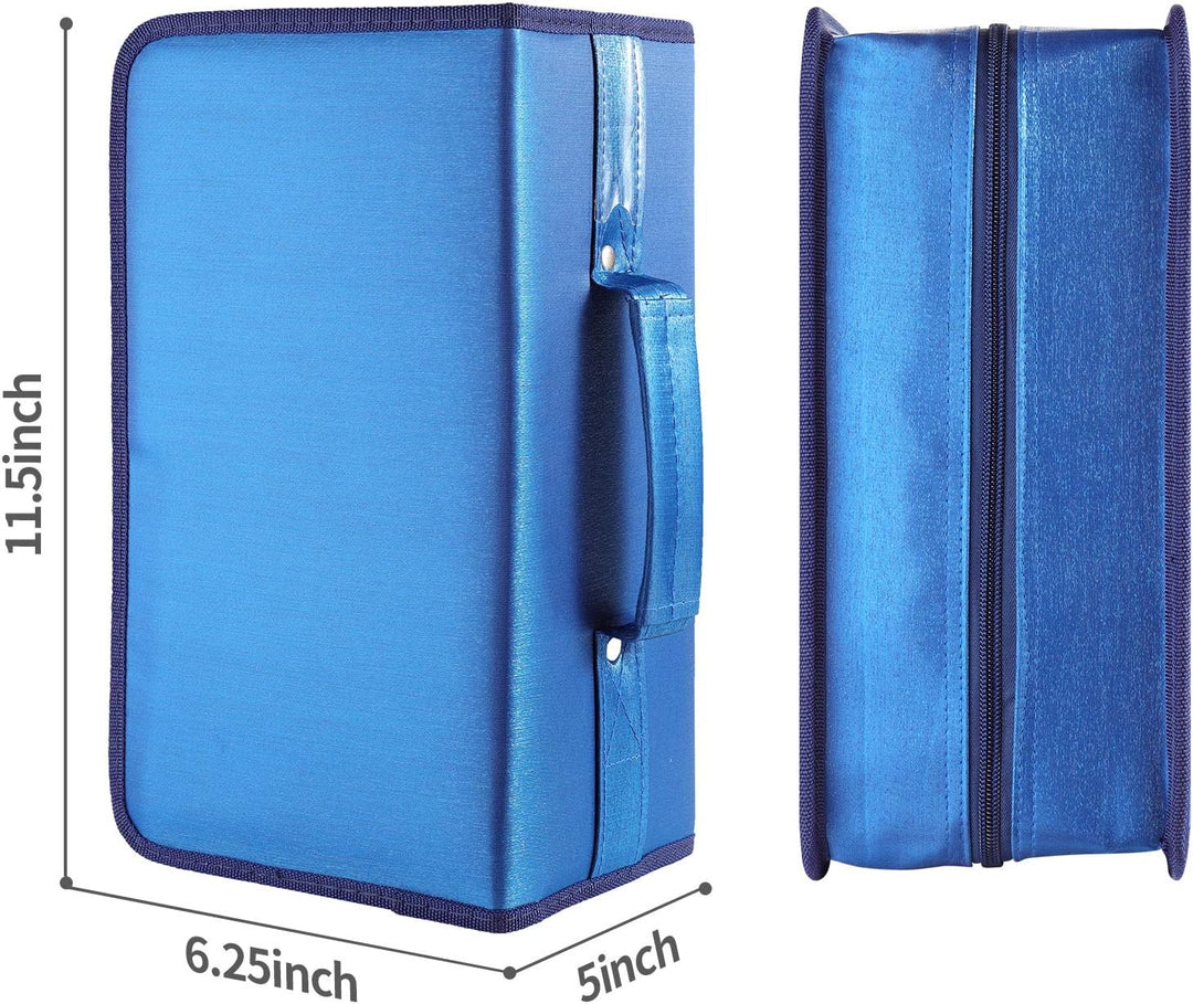 alavisxf xx CD Tasche, 160 CD/DVD Tasche Nylon CD Taschen Aufbewahrung Schutzhülle DVD Lagerung CD T