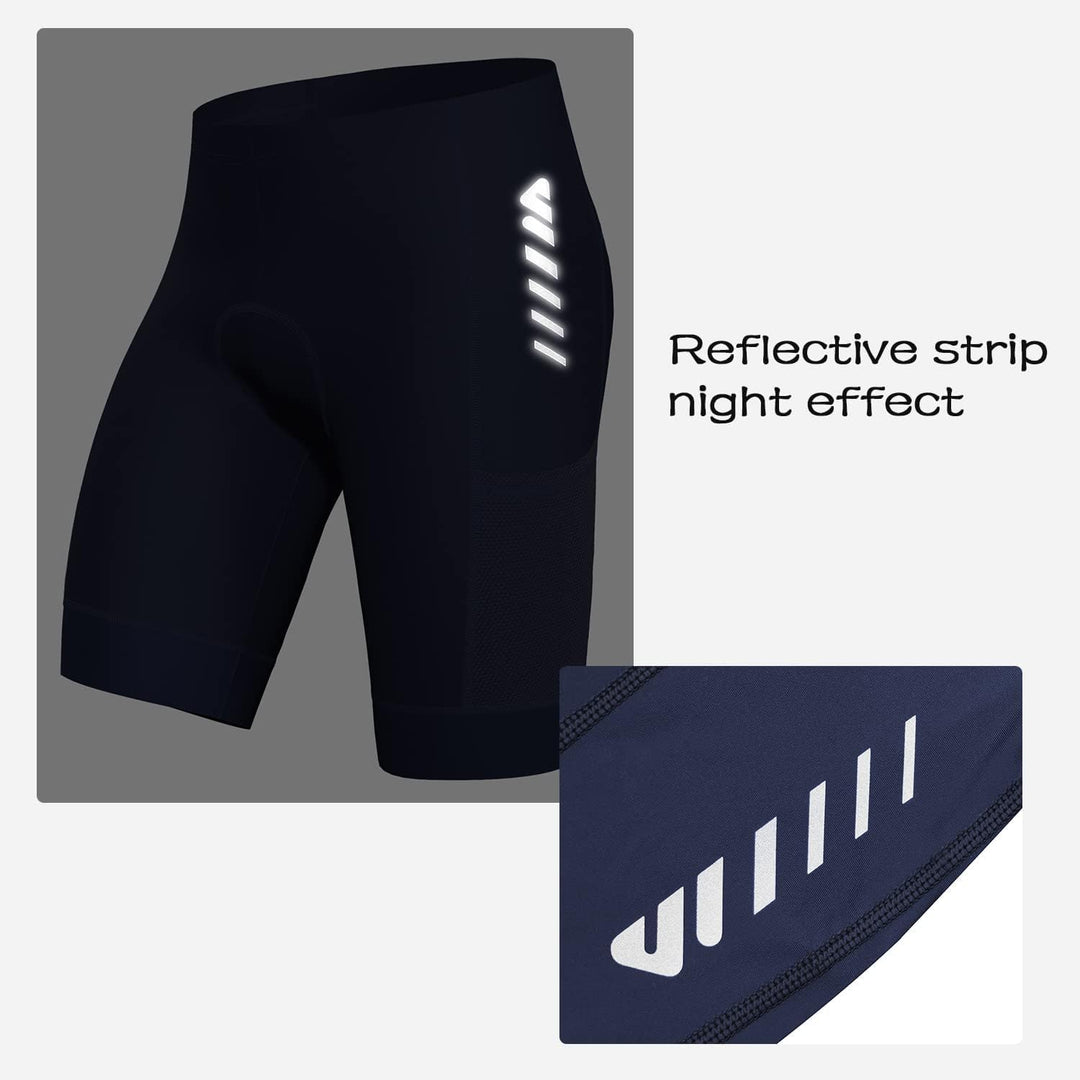 Lo.gas Radhose Herren Kurz Gepolstert 4D Fahrradhose Herren Kurz Gepolstert Schnelltrockende Elastis
