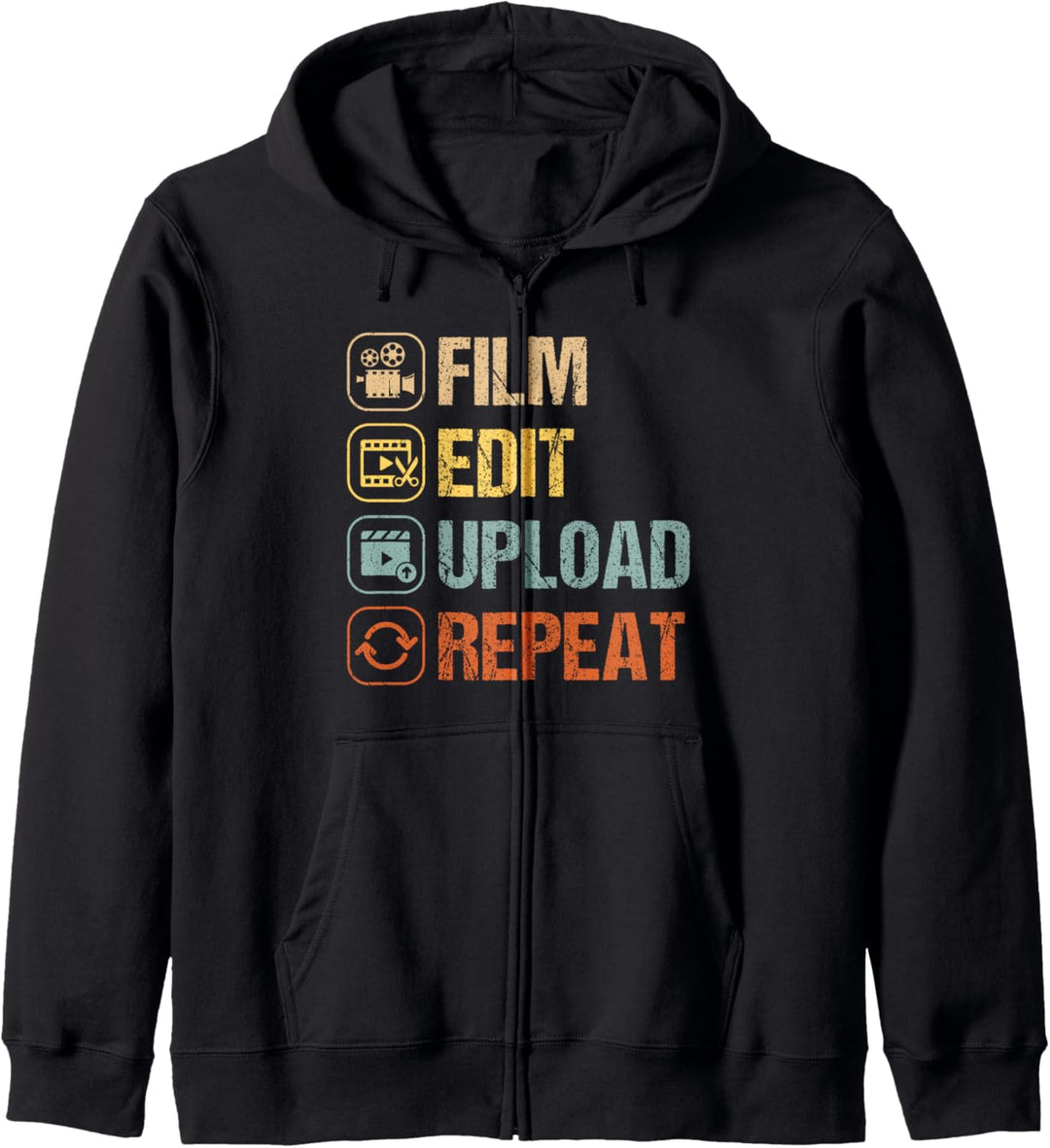 Filmschnitt Wiederholung Kinematographen Movie Maker Filmema Kapuzenjacke