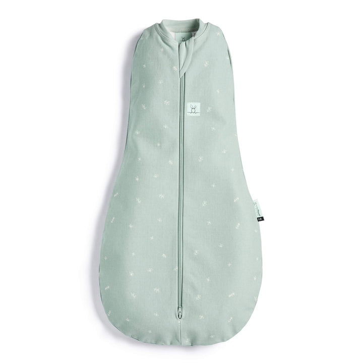ergoPouch Baby Pucksack Cocoon, 0-3 Monate, Ganzjahres | Sage | TOG 1.0 | Bio-Baumwolle | Zwei-Wege