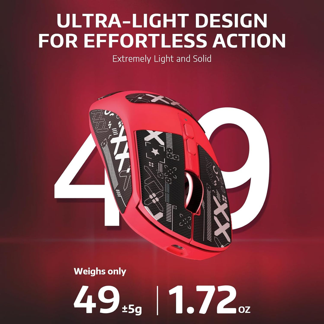 VGN Game Power Attack Shark X6 Superlight Kabellose Gaming-Maus mit RGB Ladestation, 49g Ultraleicht