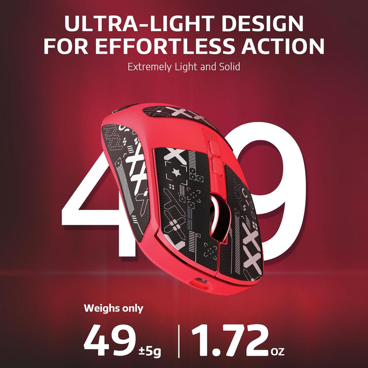 VGN Game Power Attack Shark X6 Superlight Kabellose Gaming-Maus mit RGB Ladestation, 49g Ultraleicht