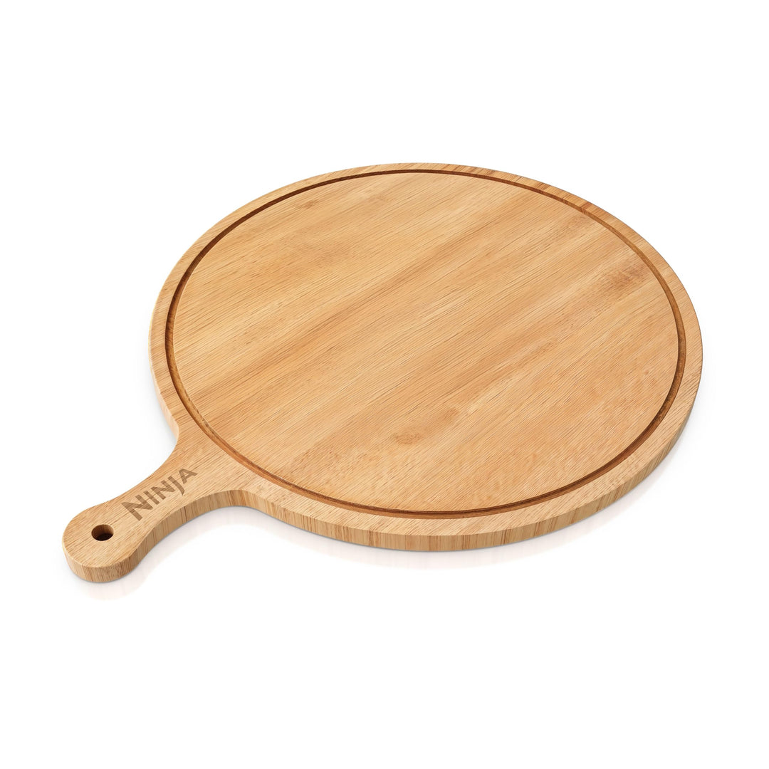 Ninja Pizzaschneide- und Servierbrett, offizielles Ninja-Zubehör, aus 100% Bambusholz, für 30-cm-Piz