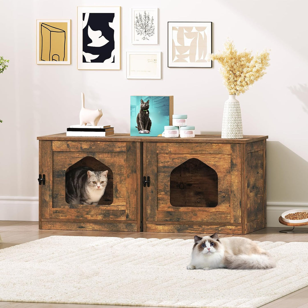HOOBRO Katzenhaus, Katzenklo Schrank, katzenschrank für katzentoilette und kleine Katzen, Katzentoil