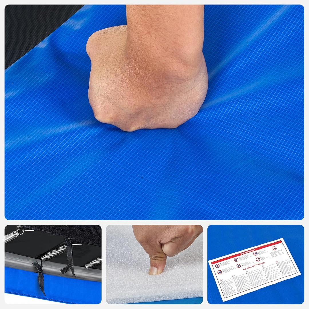 SONGMICS Trampolin Randabdeckung, Ø 183 244 305 366 427 cm, Federabdeckung, Randschutz, Sicherheitsm