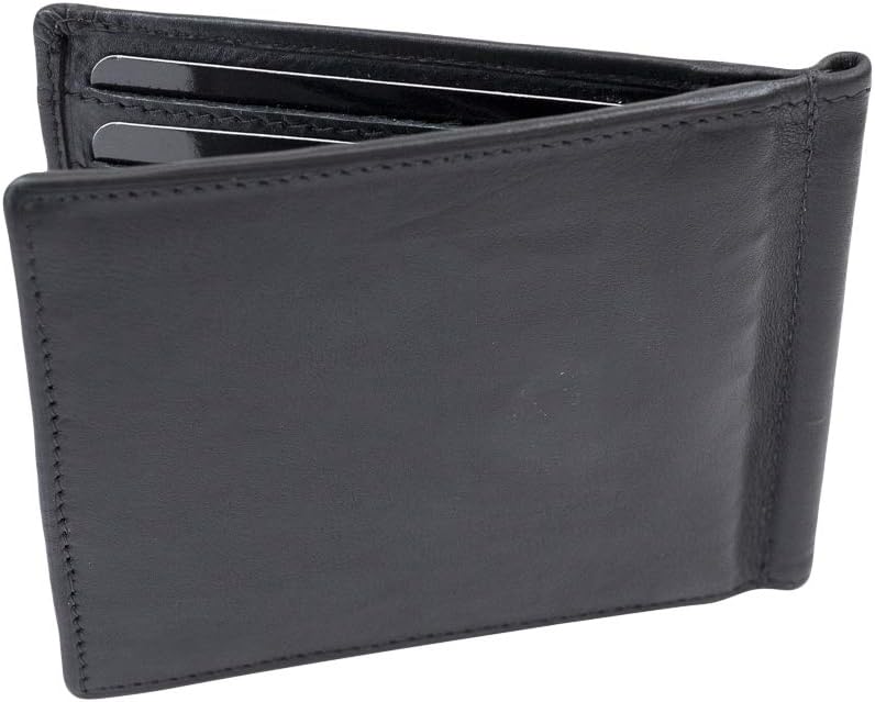 LEAS Dollar Clip mit Kleingeldfach RFID Geldscheinklammer flach Geldklammer Money Clip extra dünn fü
