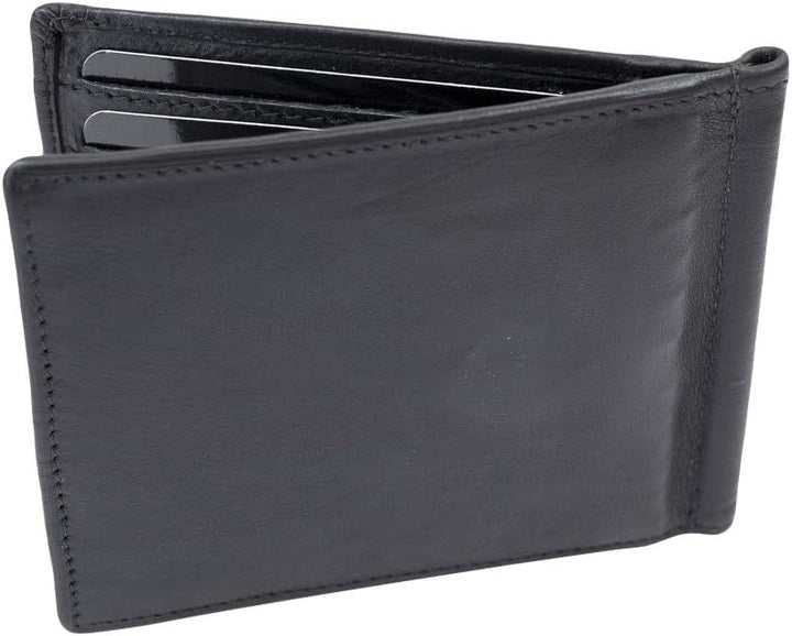 LEAS Dollar Clip mit Kleingeldfach RFID Geldscheinklammer flach Geldklammer Money Clip extra dünn fü