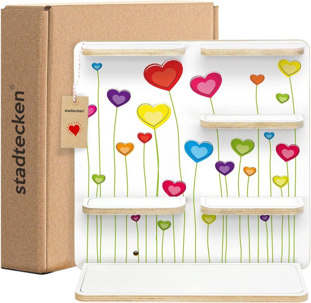 stadtecken Holzregal für Musikbox – Passend für Toniebox & ca. 40 Tonies | Perfekte Aufbewahrung für