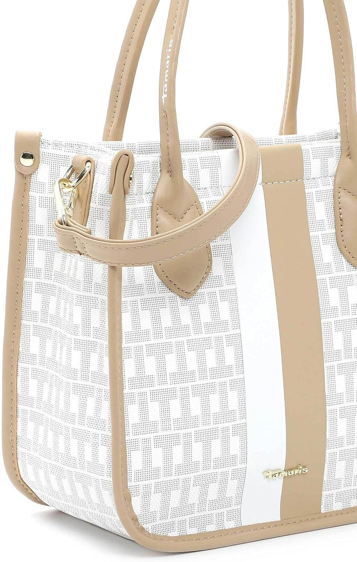 Tamaris Shopper Liz 32323 Damen Handtaschen Print Einheitsgrösse Lighttaupe, Einheitsgröße