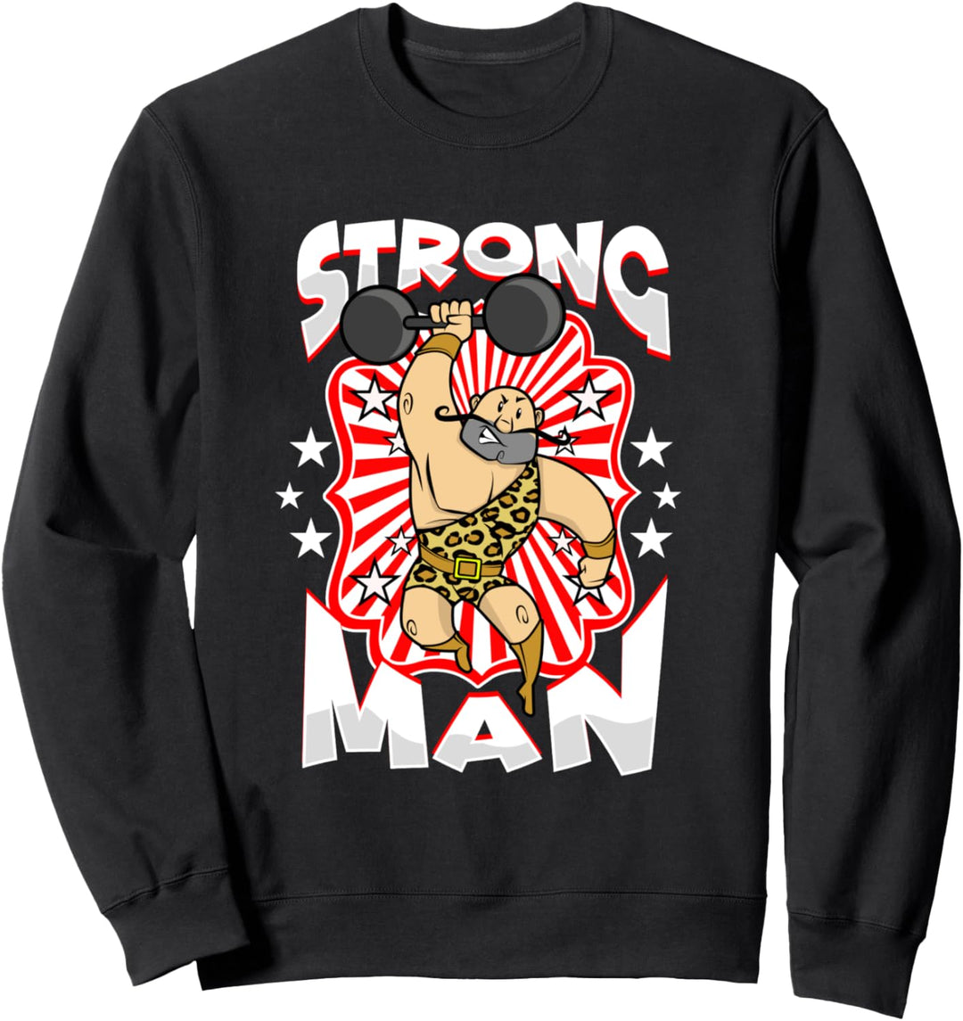 Starker Mann Freak Show Zirkus Karneval Party Kostüm Sweatshirt