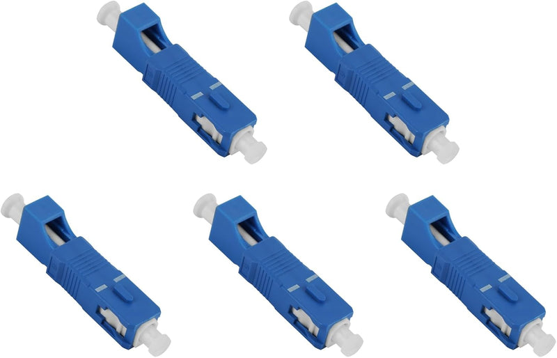 Spacnana 5PCS Fiber Optic Adapter SC Männlich LC Weibliche Hybrid Fiber Optic Adapter Konverter Tele